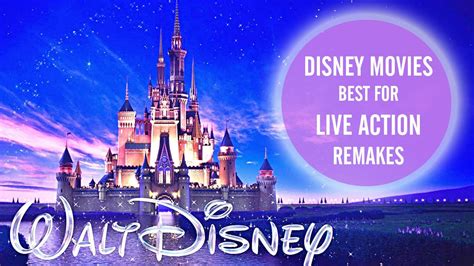 Thursday, 24th june 2021 at 6:00 pm. Top 5 Disney Movies Perfect for Live Action Remakes - YouTube