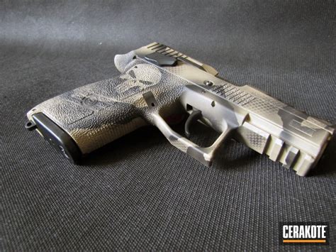 Punisher Themed Cz 75 Handgun By Web User Cerakote