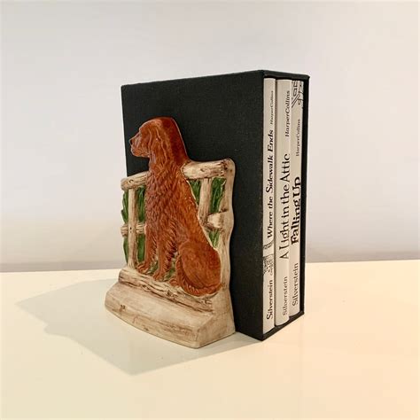 Vintage Golden Retriever Dog Ceramic Hand Painted Bookend Dog Etsy