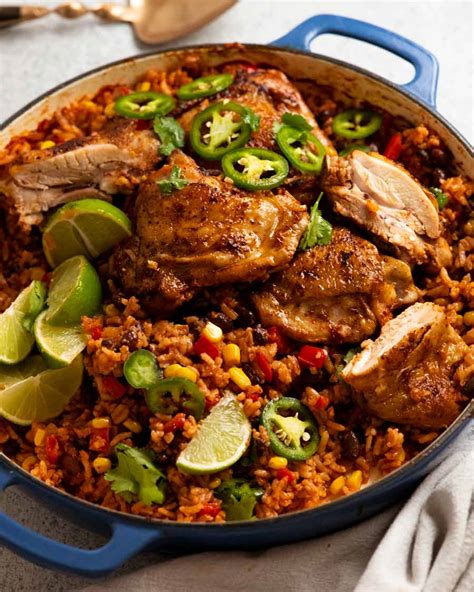 One Pot Mexican Chicken And Rice Recipetineats