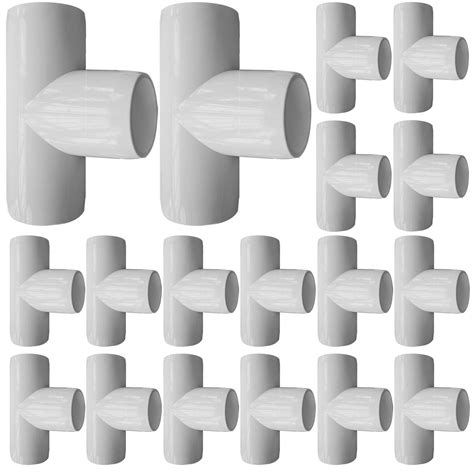 Buy 24 Pack 3 Way 12 Tee Pvc Fittings Heavy Duty Pvc Pipe Fitting Pvc Furniture Grade Fitting