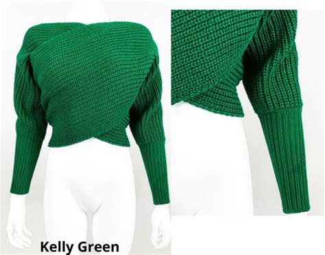 Kelly Green Multi Functional Sweater Etsy
