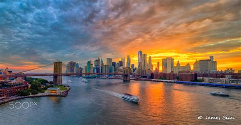 Sunset Over Lower Manhattan By James Bian On 500px Lower Manhattan
