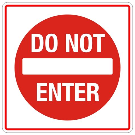 Do Not Enter Traffic Sign 24″ X 24″ Bc Site Service