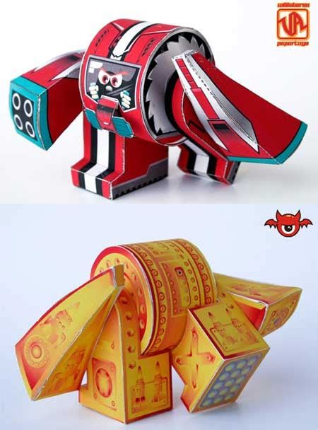 Ye Bot Paper Toy Pilot And Insider ~ Free Papercraft
