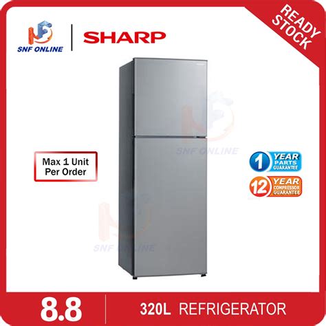 Beli kulkas 2 pintu sharp 236 online berkualitas dengan harga murah terbaru 2021 di tokopedia! Sharp 320L Fridge Refrigerator Peti Sejuk 2 Pintu SJ325MSS ...