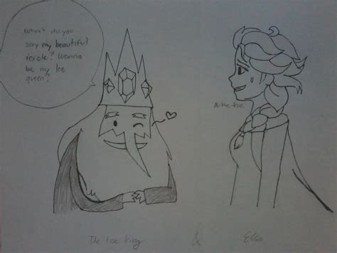 The Ice King And Queen Elsa By Blue Divine On Deviantart
