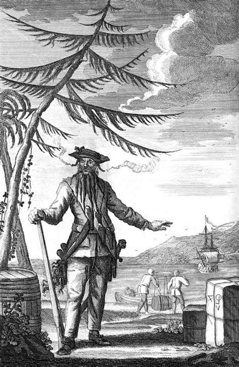 Captain Blackbeard Edward Thatch The Notorious Caribbean Pirate