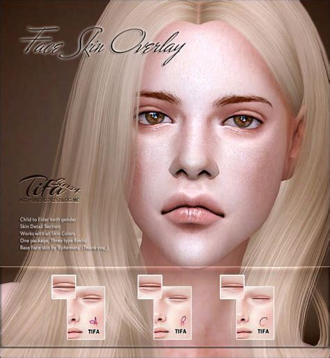 Sims 4 Ccs The Best Face Skin Overlay By Tifa Sims 4 The Sims