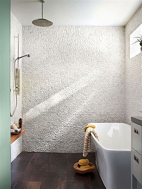 40 Pebble Tile Bathroom Ideas 39 Kawaii Interior Open Bathroom