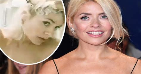 Holly Willoughby Strips Down To A Towel As She Records Herself Dying
