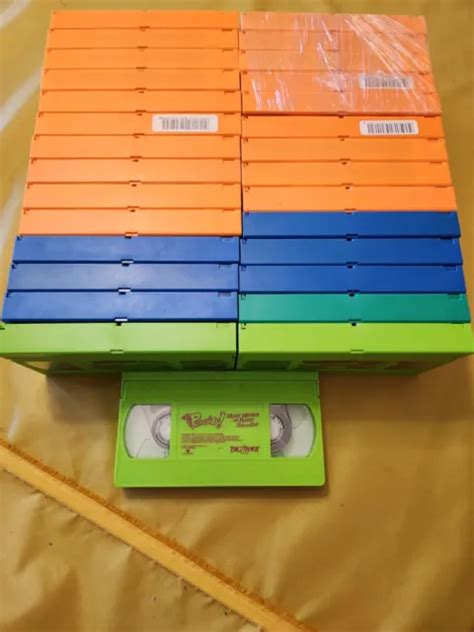 Lot 29 Colored Vhs Tapes Orange Blue Green Movies 7314 Picclick