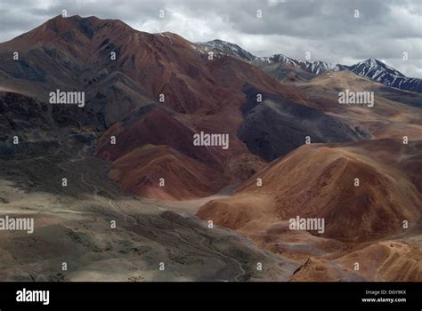 Mountain Landscape Near A Mine Ngari Province Western Tibet Tibet
