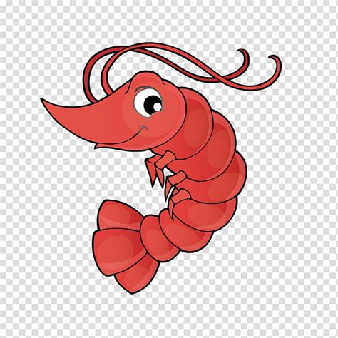 Lobster Decapoda Palinurus Cute Cartoon Red Crayfish Transparent
