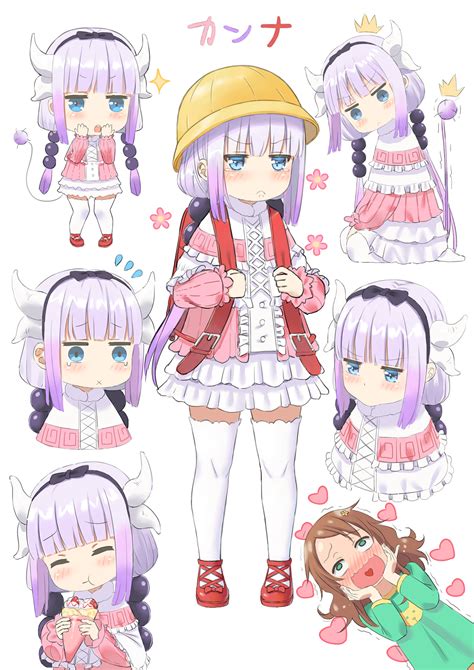 Kanna Kamui And Saikawa Riko Kobayashi San Chi No Maidragon Drawn By