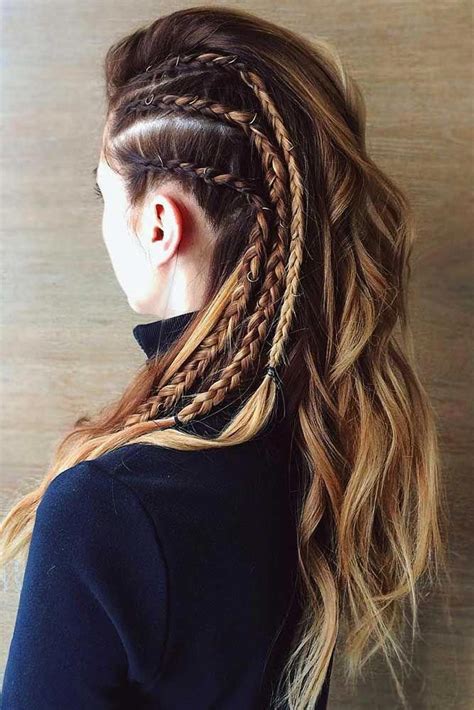 First, she's no longer a young woman, so grey (er) or white (er) hair just makes sense to show passage of time. Vikings Lagertha Hair Tutorial | LoveHairStyles.com #coolBraided #Shorthairprom | Lagertha hair ...