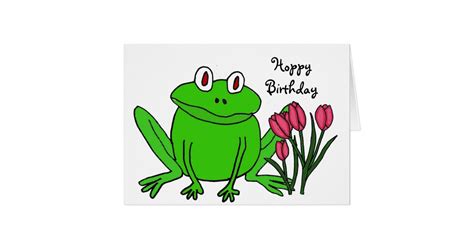 Ah Funny Frog Birthday Card Zazzle