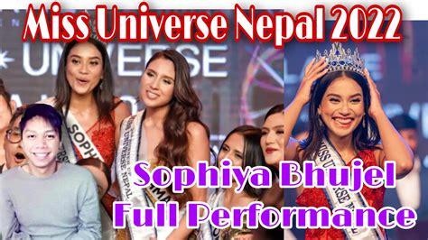 David Reacts Miss Universe Nepal 2022 Sophiya Bhujel Full Performance Reaction Youtube