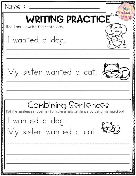 Reading And Writing For 1st Graders