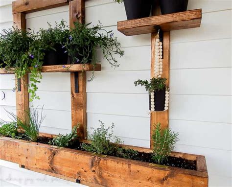 Hanging Herb Garden Planter 2x4 Challenge 12 Making Joy And Pretty Things