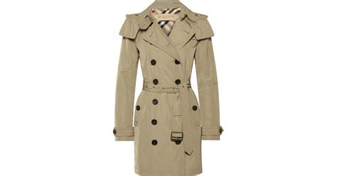 Burberry Balmoral Packaway Hooded Shell Trench Coat In Natural Lyst