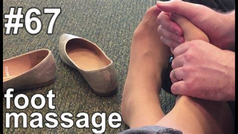 Aos067 👠 Nylon Foot Massage In The Book Store Youtube