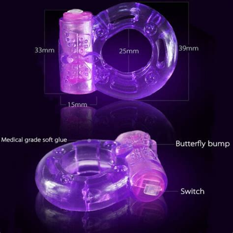 Male Vibrating Cock Ring Waterproof Penis Vibrator Couple Sex Toy Clit