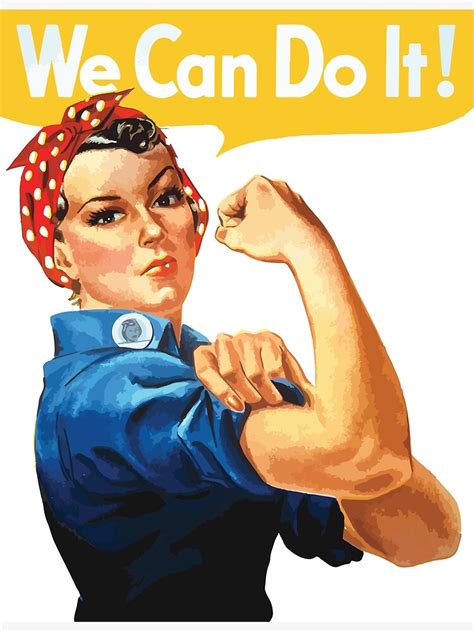 We Can Do It Poster By Lizasara Redbubble