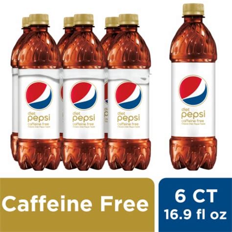 Diet Pepsi Cola Caffeine Free Soda Bottles 6 Pk 169 Fl Oz Bakers