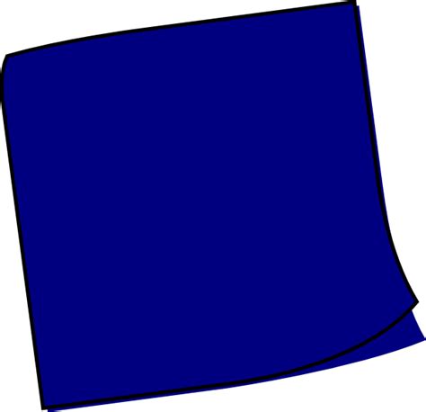 Dark Blue Sticky Note Clip Art At Vector Clip Art Online