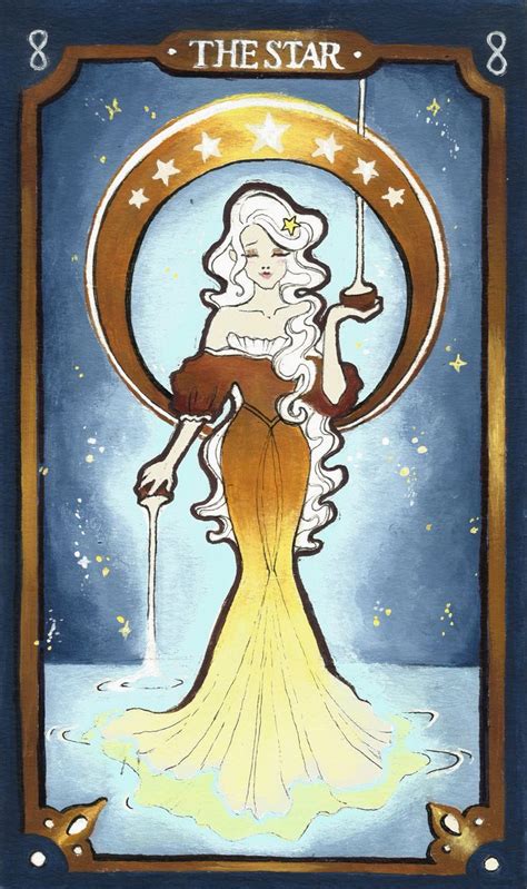 In general, stars are often associated with positive messages and metaphors, and often represent purity, good luck, and ambiti. The Star Tarot Card | Tarot cards art, Star tarot, Tarot art