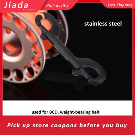 Jiada Keep Diving Durable Stainless Steel Double Ended Clip Hook Bolt Snap Scuba Shopee Malaysia