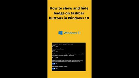 How To Show Badge On Taskbar Buttons In Windows 10 Shorts Youtube