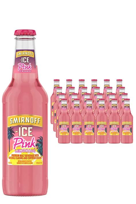 Smirnoff Ice Pink Lemonade 24 X 33cl Case Vip Bottles
