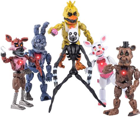 Buy 6 Pcs Fnaf Action Figures Set Inspired By Five Nights At Freddys New 2022 Fnaf Toys