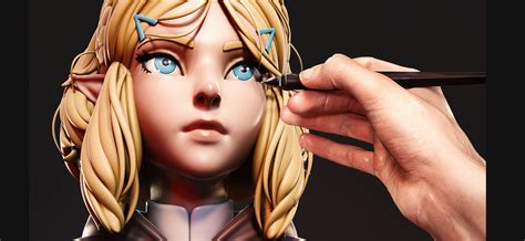 Sculpting Princess Zelda From Breath Of The Wild 2 Blendernation
