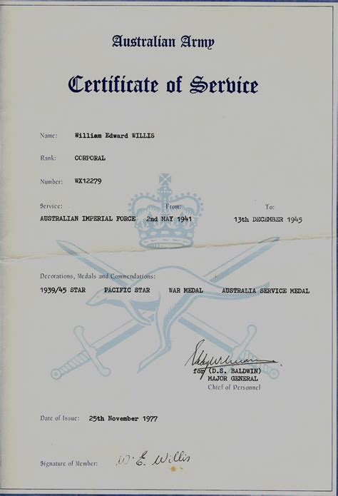 William Edward Willis Wx 22 Commando Association Of Australia