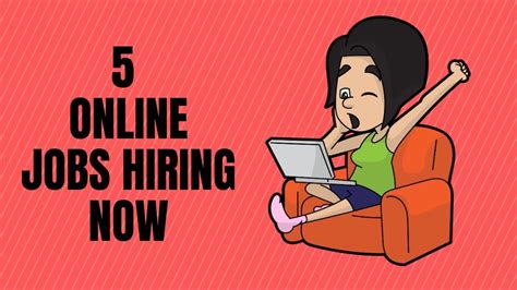 5 Online Jobs From Home Hiring Right Now 2019 Youtube