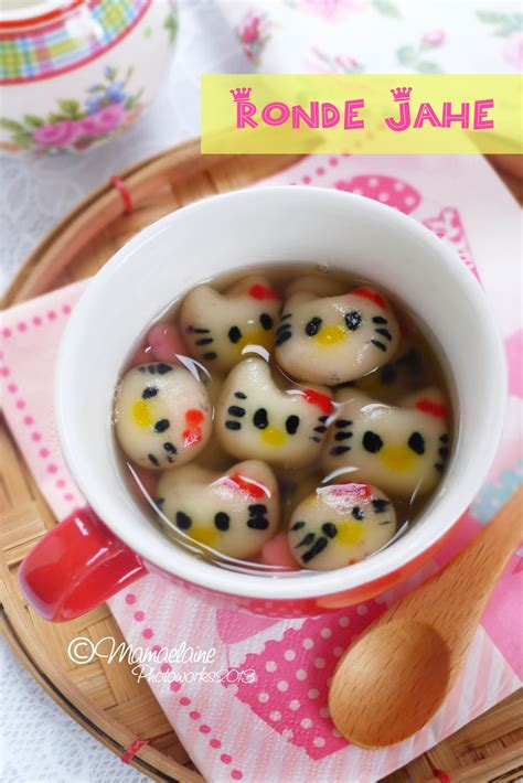 Tang yuans can be whatever size you make them to be and are usually served in ginger or sweet soup the tang yuans are large and soft, but is limited to only one flavour, which is the sesame paste. Mama Elaine's Cooking and Bento Adventures: Hello Kitty ...