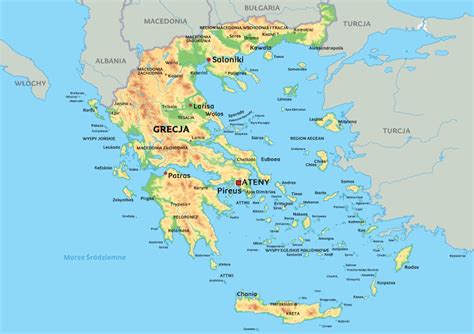 Mapa Grecji Zobacz Po O Enie Krety Aten I Salonik
