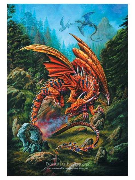 Alchemy Dragons Of The Runering Posterfahne Deko