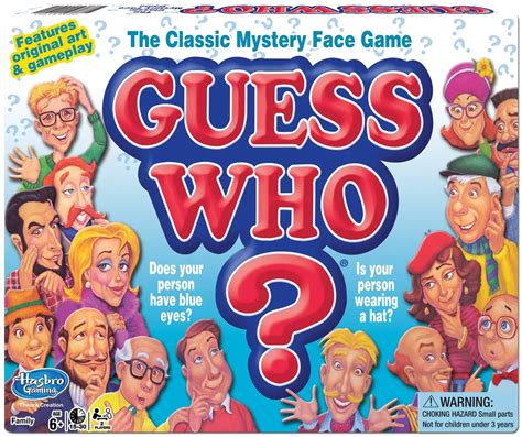 Board Game Guess Who Guessing Game For Kids Borncute