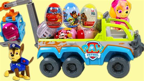 Paw Patrol Pups Go On Surprise Toys Easter Egg Hunt Youtube