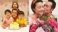 陳茵媺在家慶祝39歲生日 陳豪送玫瑰及獻吻