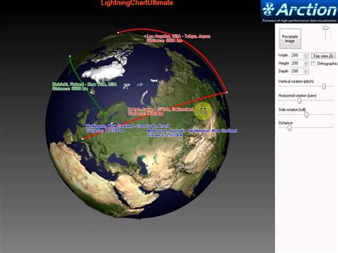 Lightningchart Ultimate 3d Globe Visualization Youtube