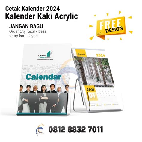 Cetak Kalender Meja Murah Custom Untuk Partai Dan Pilkada 2024 Di