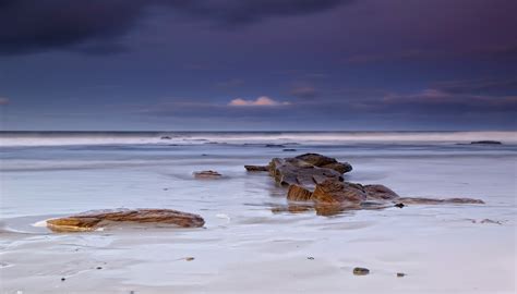 X Sea Beach Coast Sand White Stones Wallpaper