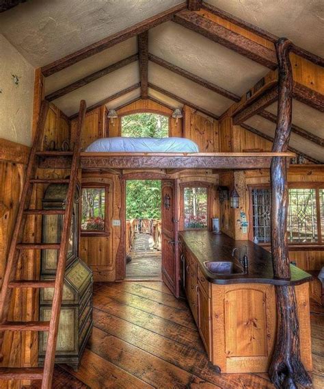 A Fairytale Treehouse Small Log Cabin Tiny House Design Small Cabin
