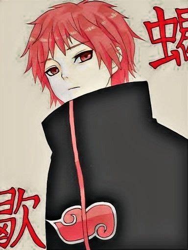 An Anime Character With Red Hair Wearing A Black Coat And Holding A