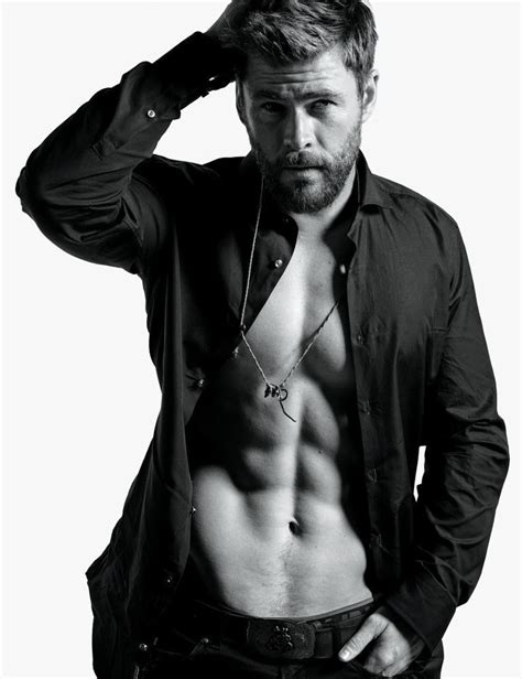 Chris Hemsworth Shirtless Poster